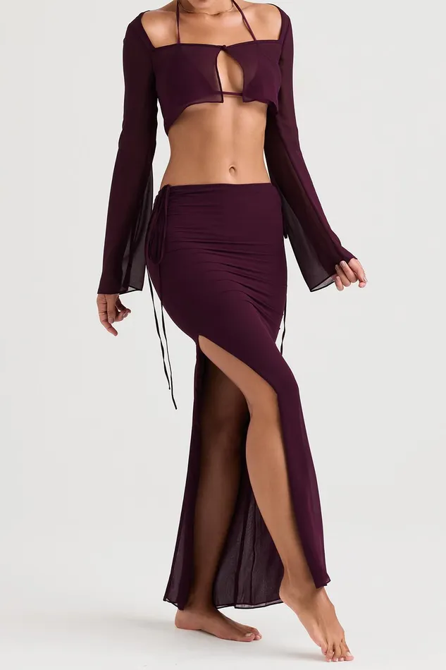 House Of CB MarseillePrune Cover Up Top Prune Women