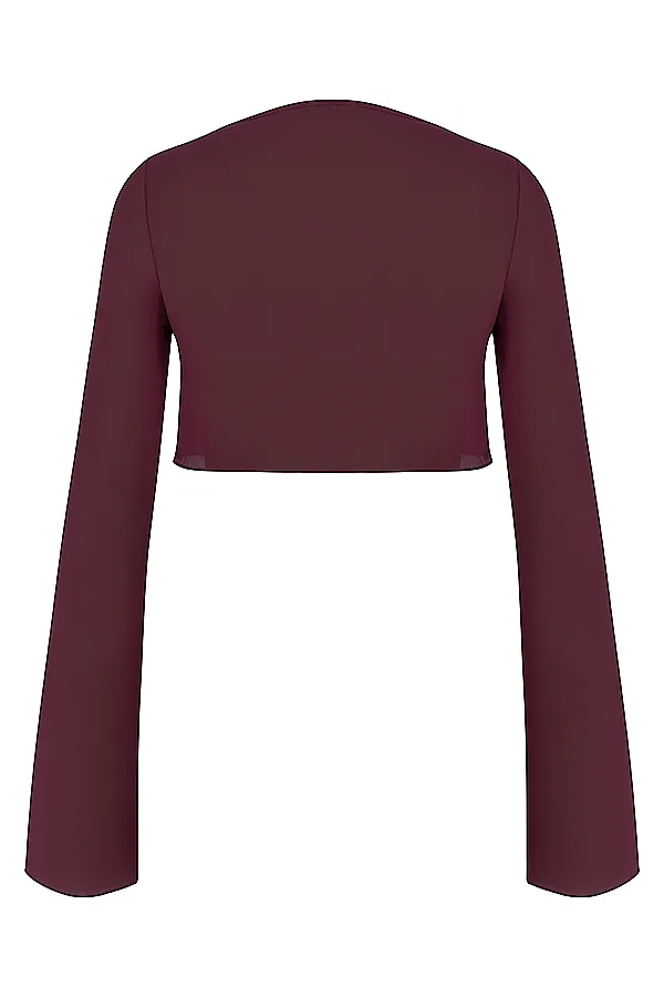 House Of CB MarseillePrune Cover Up Top Prune Women