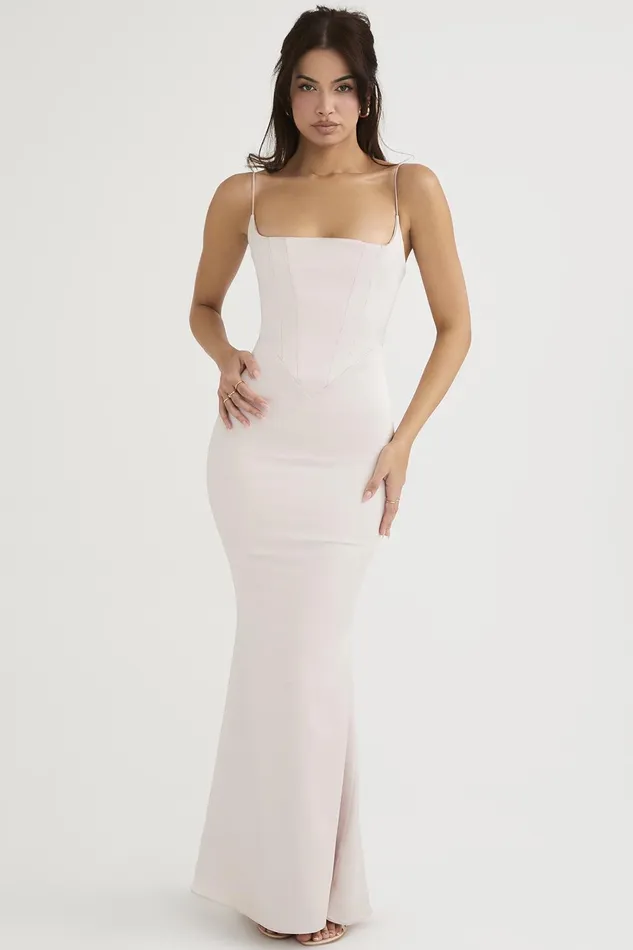 House Of CB OlivetteCrystal Satin Corset Maxi Dress 8211 SALE Crystal Women Corset Dresses