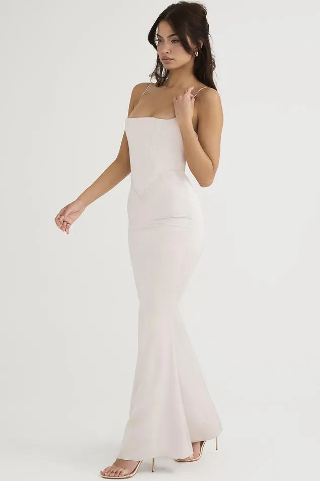 House Of CB OlivetteCrystal Satin Corset Maxi Dress 8211 SALE Crystal Women Corset Dresses