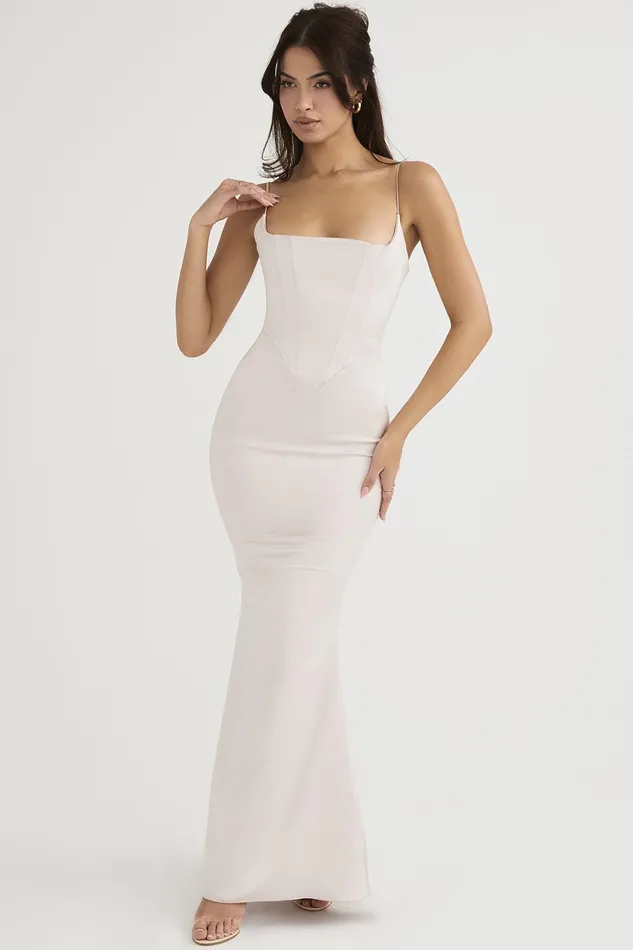 House Of CB OlivetteCrystal Satin Corset Maxi Dress 8211 SALE Crystal Women Corset Dresses