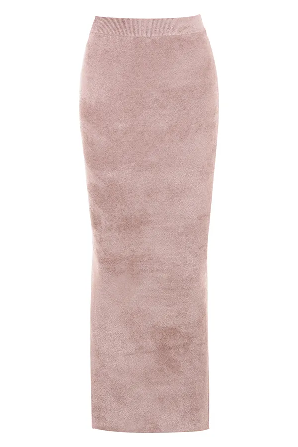 House Of CB ReneRose Chenille Maxi Skirt 8211 SALE Rose Women Skirts