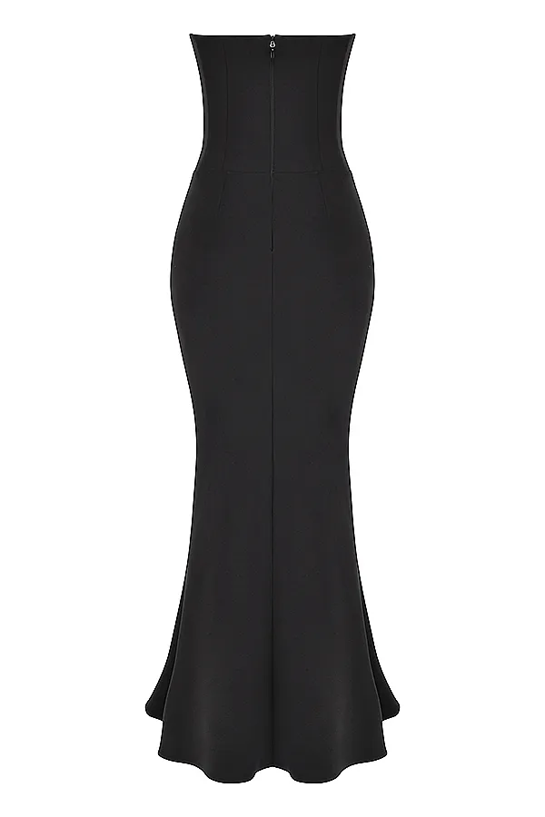 House Of CB SabineBlack Strapless Corset Dress Black Women Bodycon Dresses