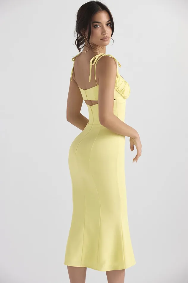 House Of CB SorenButtercup Cutout Midi Dress 8211 SALE Buttercup Women Bodycon Dresses