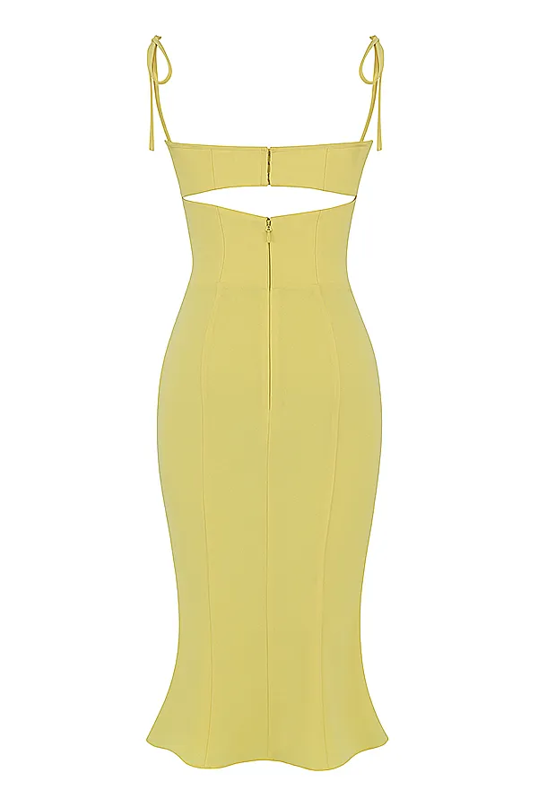House Of CB SorenButtercup Cutout Midi Dress 8211 SALE Buttercup Women Bodycon Dresses