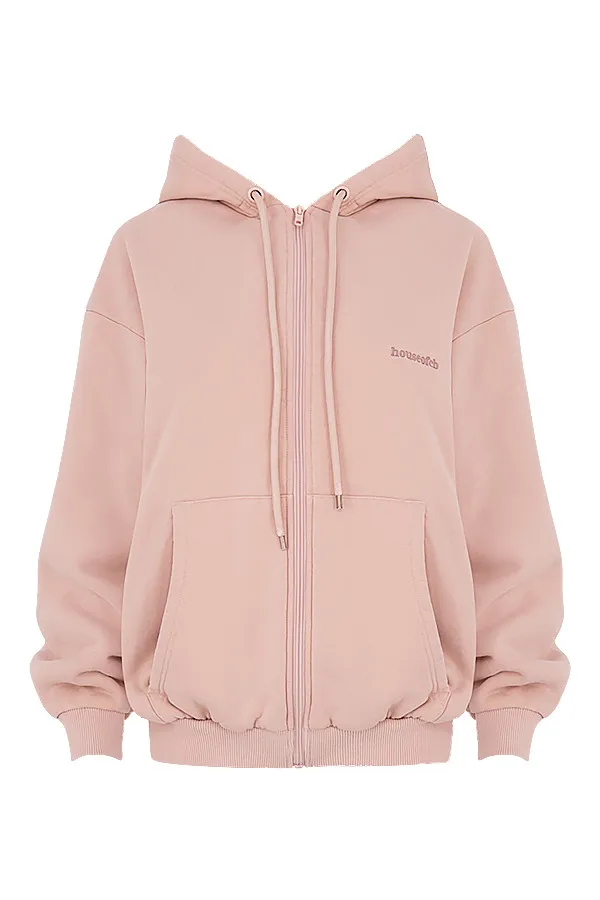 House Of CB StormBlush Blush Zip Through Hoodie Blush Women Outerwear