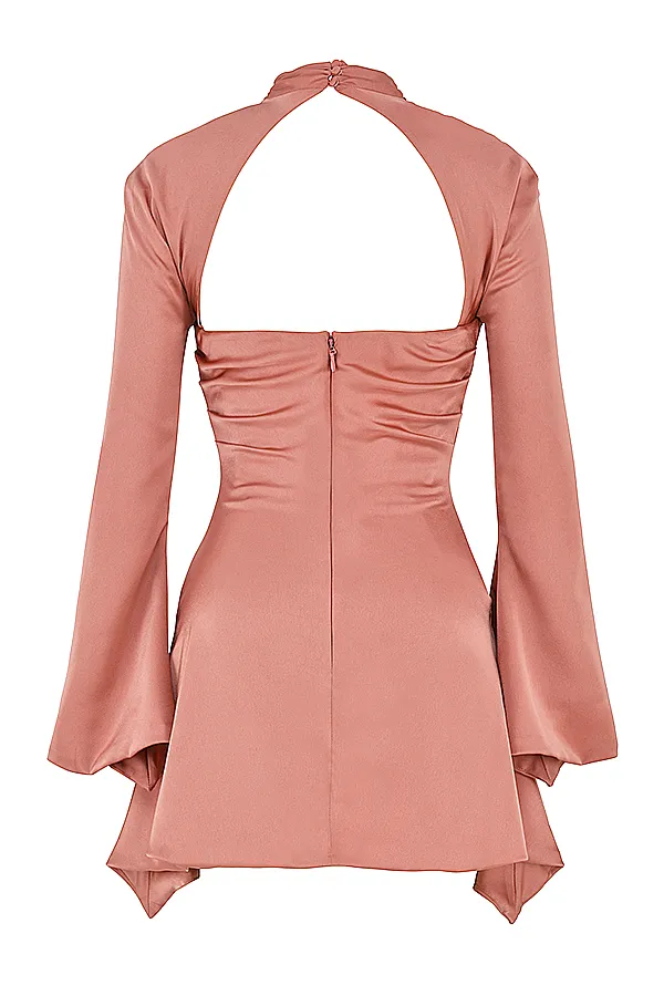 House Of CB ToiraRose Draped Corset Dress 8211 SALE Rose Women Corset Dresses