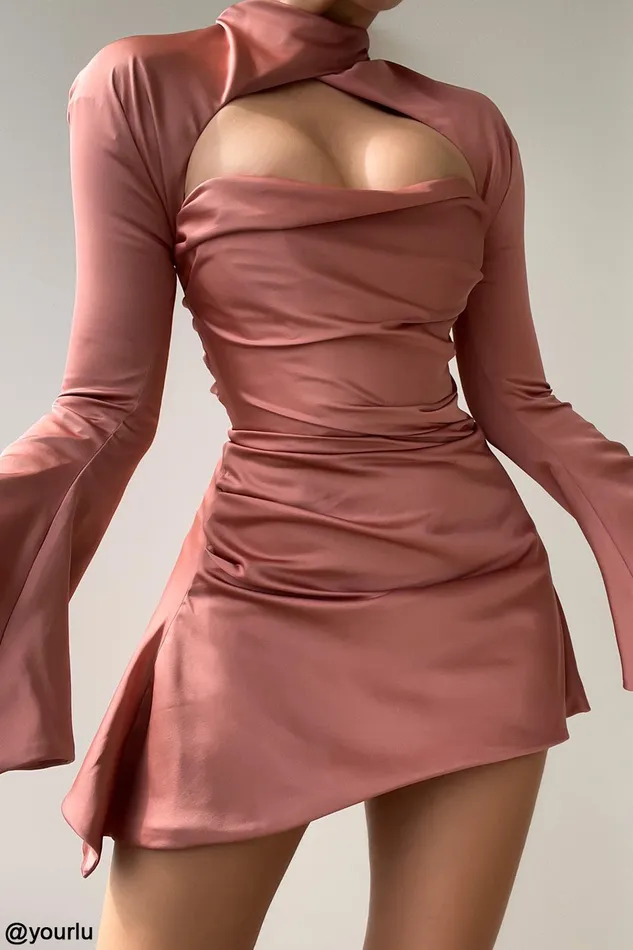 House Of CB ToiraRose Draped Corset Dress 8211 SALE Rose Women Corset Dresses