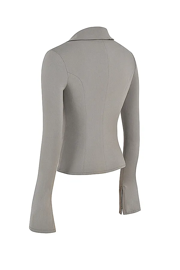 House Of CB ZakiraSmoke Fitted Shirt 8211 SALE Smoke Women Tops