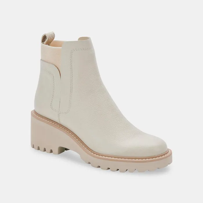 Huey H2O Boots Off White Leather Women Dolce Vita Boots and Booties