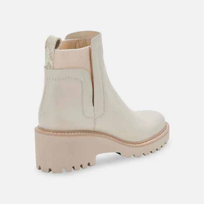 Huey H2O Boots Off White Leather Women Dolce Vita Boots and Booties