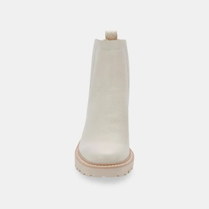 Huey H2O Boots Off White Leather Women Dolce Vita Boots and Booties