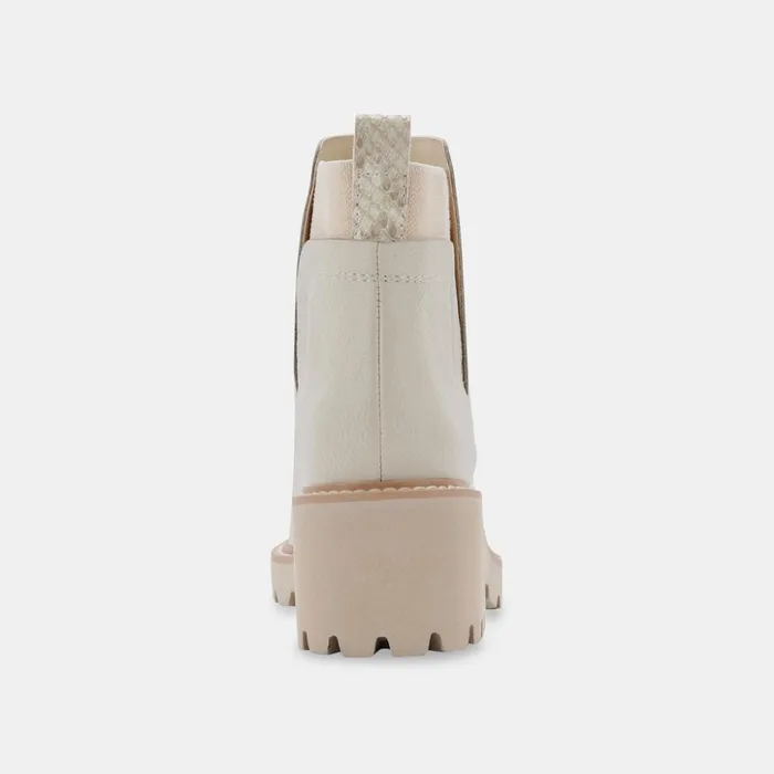 Huey H2O Boots Off White Leather Women Dolce Vita Boots and Booties