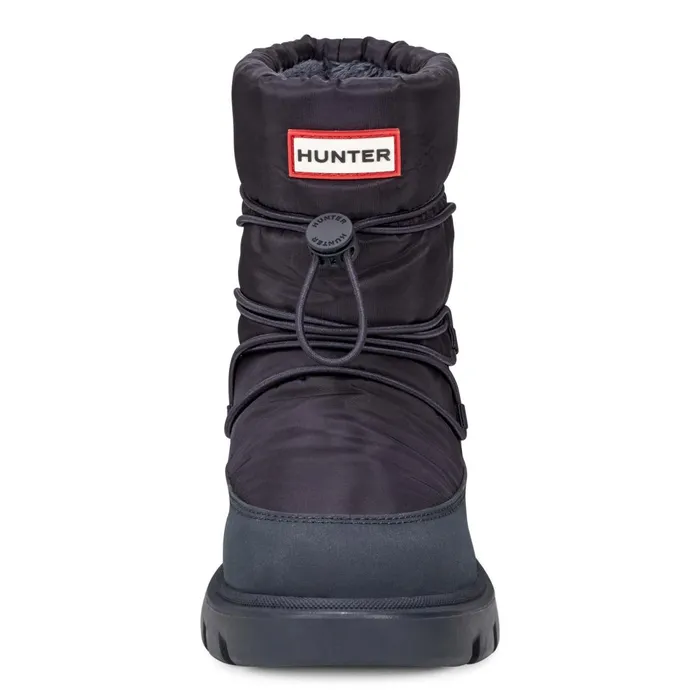 Hunter Boots Big Kids Cozy Lug Sole Insulated Waterproof Snow Boots Dark Blue Kids Insulated and Snow Boots