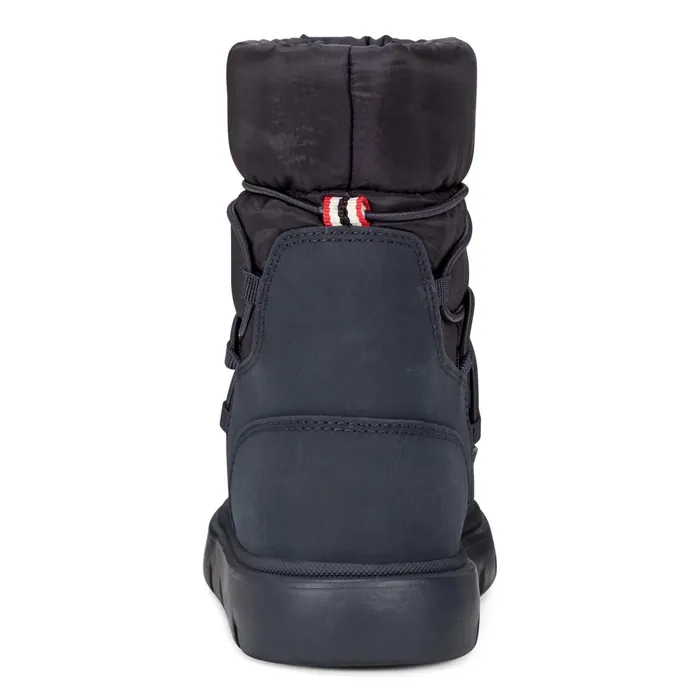 Hunter Boots Big Kids Cozy Lug Sole Insulated Waterproof Snow Boots Dark Blue Kids Insulated and Snow Boots
