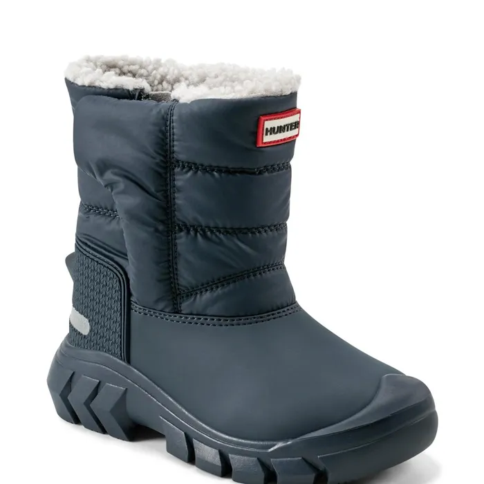 Hunter Boots Big Kids Intrepid Lug Sole Insulated Snow Boots Dark Blue Kids Insulated and Snow Boots