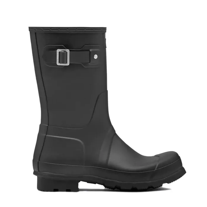 Hunter Boots Original Short Rain Boots Black Men Short and Ankle Boots