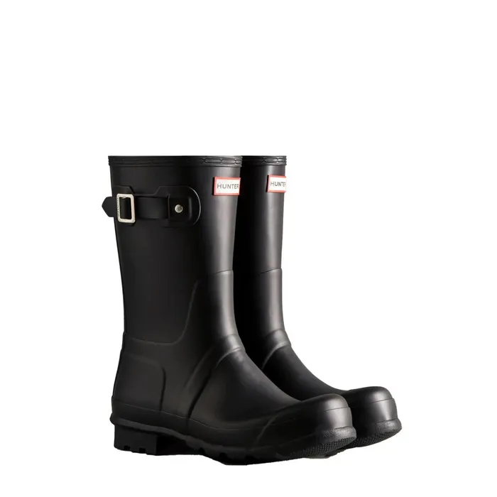 Hunter Boots Original Short Rain Boots Black Men Short and Ankle Boots Hunter Boots Original Short Rain Boots Black Men Short and Ankle Boots