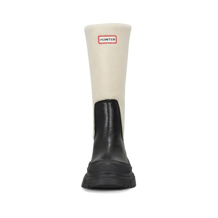 Hunter Boots Tisha Lug Sole Waterproof Snow Boots Black Women Insulated and Snow Boots