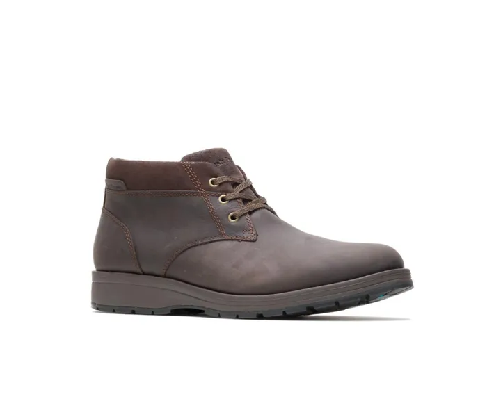 Hush Puppies Boots Men Beauceron Short Ice Dark Brown Waterproof Leather Hush Puppies Boots Men Beauceron Short Ice Dark Brown Waterproof Leather