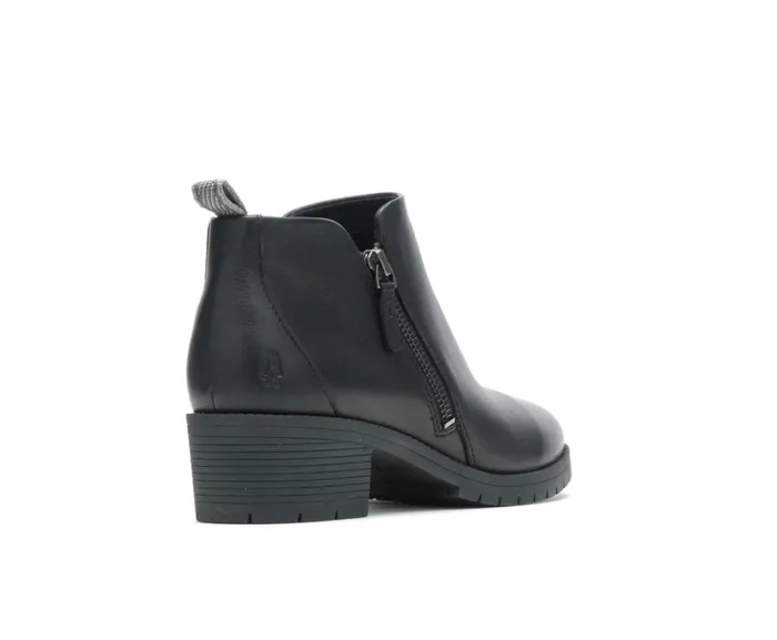 Hush Puppies Boots Women Hadley Side Zip Boot Black Leather Hush Puppies Boots Women Hadley Side Zip Boot Black Leather