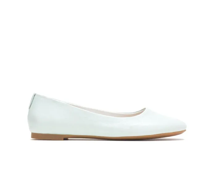Hush Puppies Flats and SlipOns Women Kendal Ballet Perfect Fit Pale Blue Leather