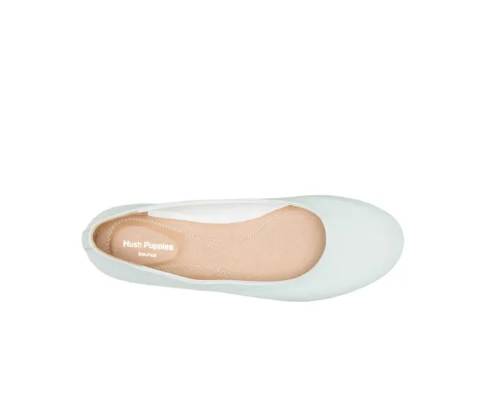 Hush Puppies Flats and SlipOns Women Kendal Ballet Perfect Fit Pale Blue Leather Hush Puppies Flats and SlipOns Women Kendal Ballet Perfect Fit Pale Blue Leather