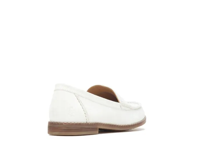 Hush Puppies Flats and SlipOns Women Wren Loafer White Suede