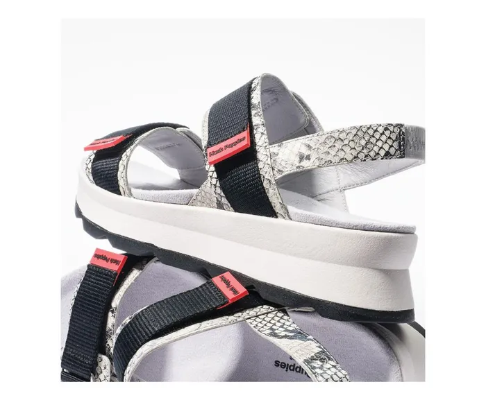 Hush Puppies Sandals Women Andi Slingback Sandal Snake Leatherblack