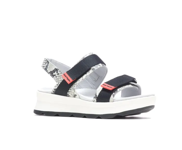 Hush Puppies Sandals Women Andi Slingback Sandal Snake Leatherblack
