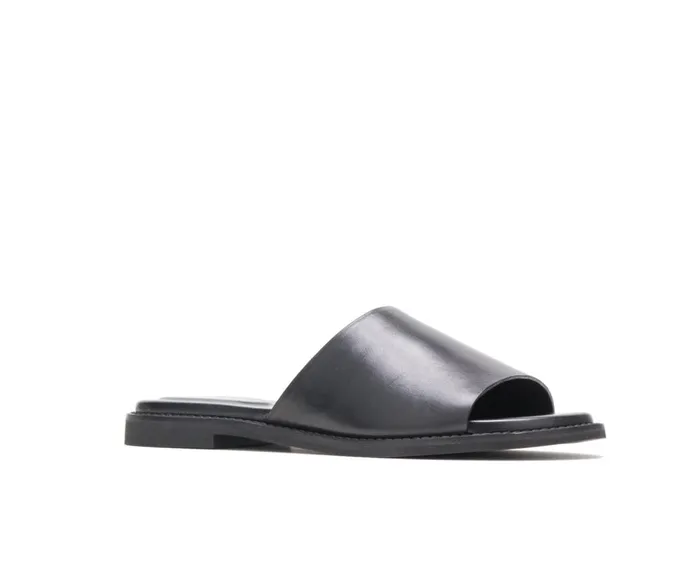 Hush Puppies Sandals Women Lexi Slide Black Leather