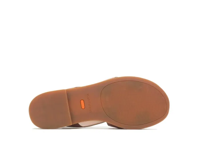 Hush Puppies Sandals Women Lilly Criss Cross Sandal Cognac Nubuck