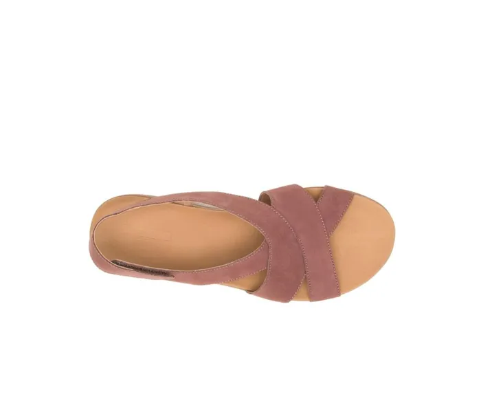 Hush Puppies Sandals Women Lilly Criss Cross Sandal Cognac Nubuck