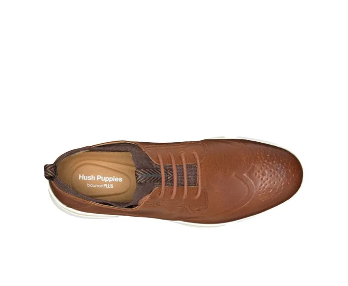 Hush Puppies Sneakers Men Bennet Wingtip Oxford Cognac Leather Hush Puppies Sneakers Men Bennet Wingtip Oxford Cognac Leather