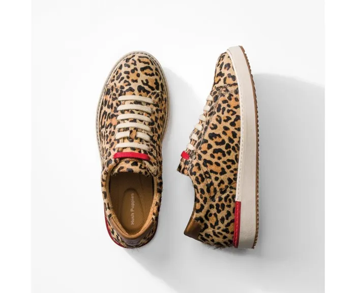 Hush Puppies Sneakers Women Sabine Sneaker Leopard Calf Hair Hush Puppies Sneakers Women Sabine Sneaker Leopard Calf Hair