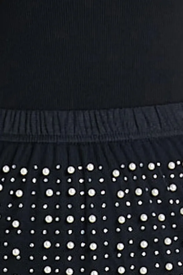 Illiana Mini Skirt 8211 Mesh Pearl Detail Mini Skirt In Black Women Showpo Skirts