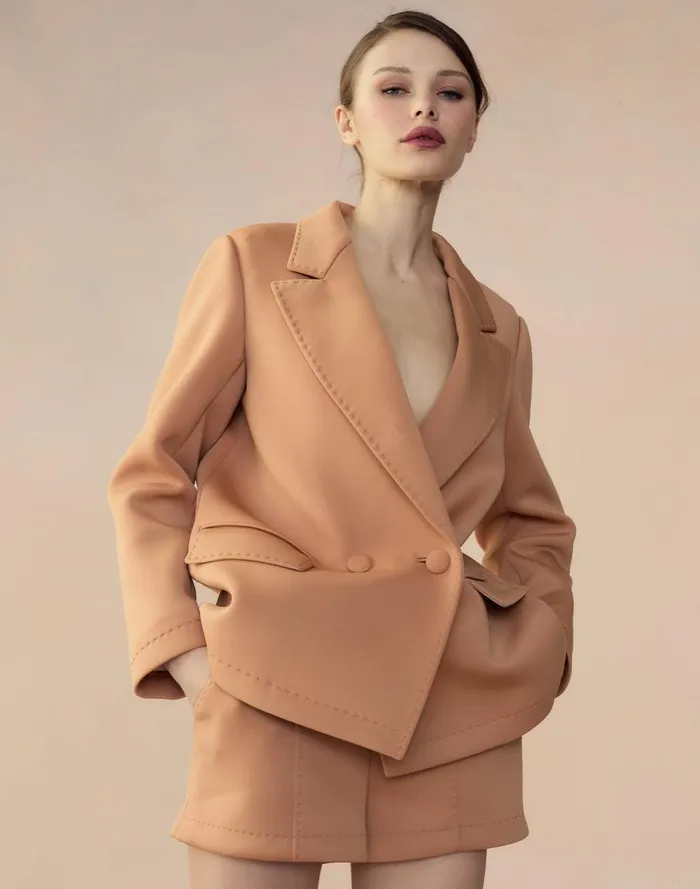 Jackets and Coats Women Cynthia Rowley Bonded Pick Stitch Jacket