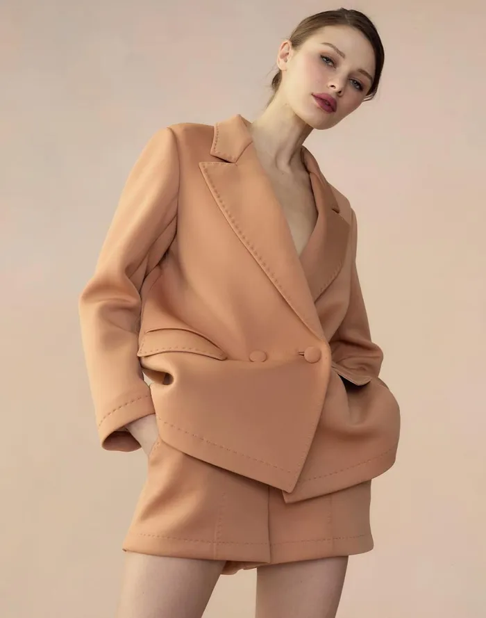 Jackets and Coats Women Cynthia Rowley Bonded Pick Stitch Jacket
