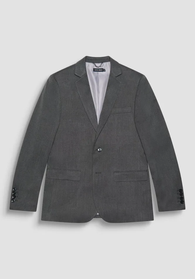 Jackets And Gilet Men Antony Morato Cora Regular Fit Viscose Blend Jacket With Micro Pattern Dark Gray Melange