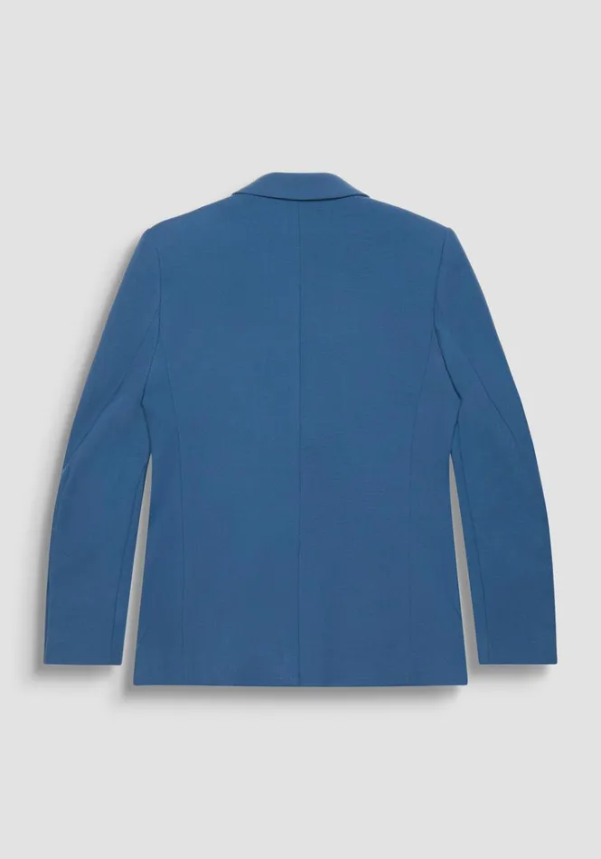 Jackets And Gilet Men Antony Morato Regular Fit 034Cora034 Jacket In Blue Viscose And Wool Blend Fabric Worker Avio