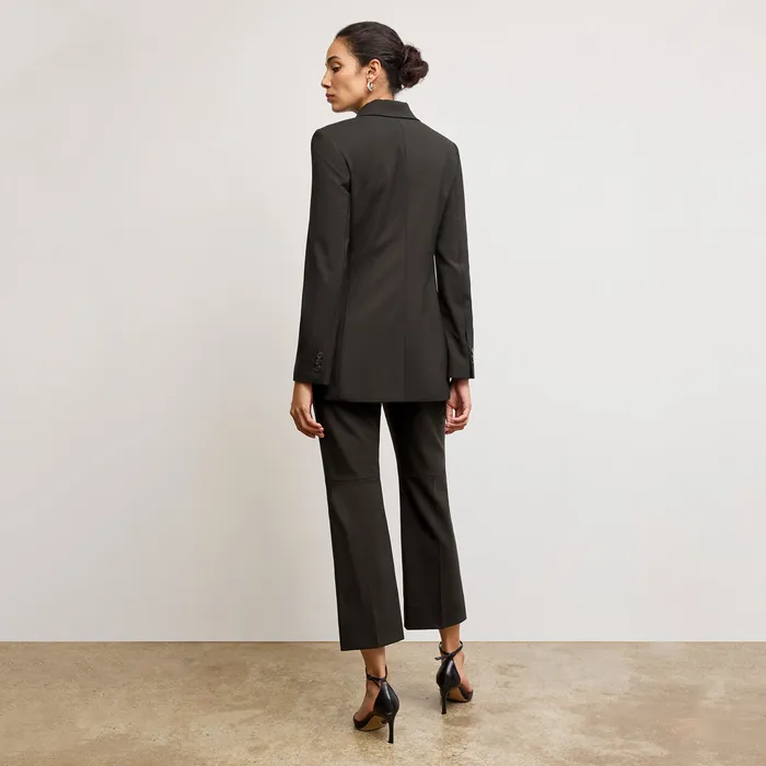 Jackets The Rossi Blazer 8211 Washable Wool Twill Black 8211 M M LaFleur Women