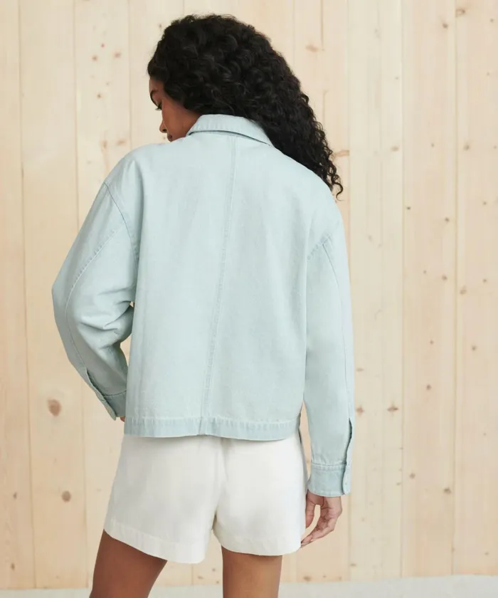 Jackets Women Jenni Kayne Vintage Denim Jacket Cloud Blue