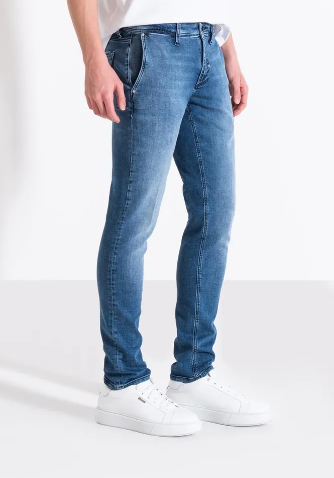 Jeans Men Antony Morato Skinny Fit Jeans 034Mason034 In Stretch Denim Light Blue