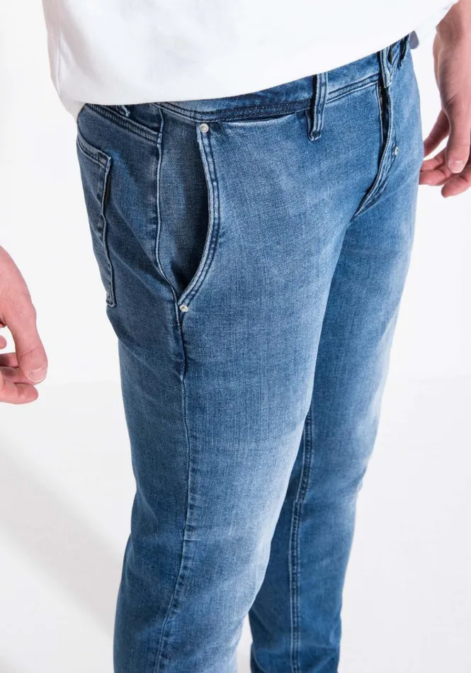 Jeans Men Antony Morato Skinny Fit Jeans 034Mason034 In Stretch Denim Light Blue