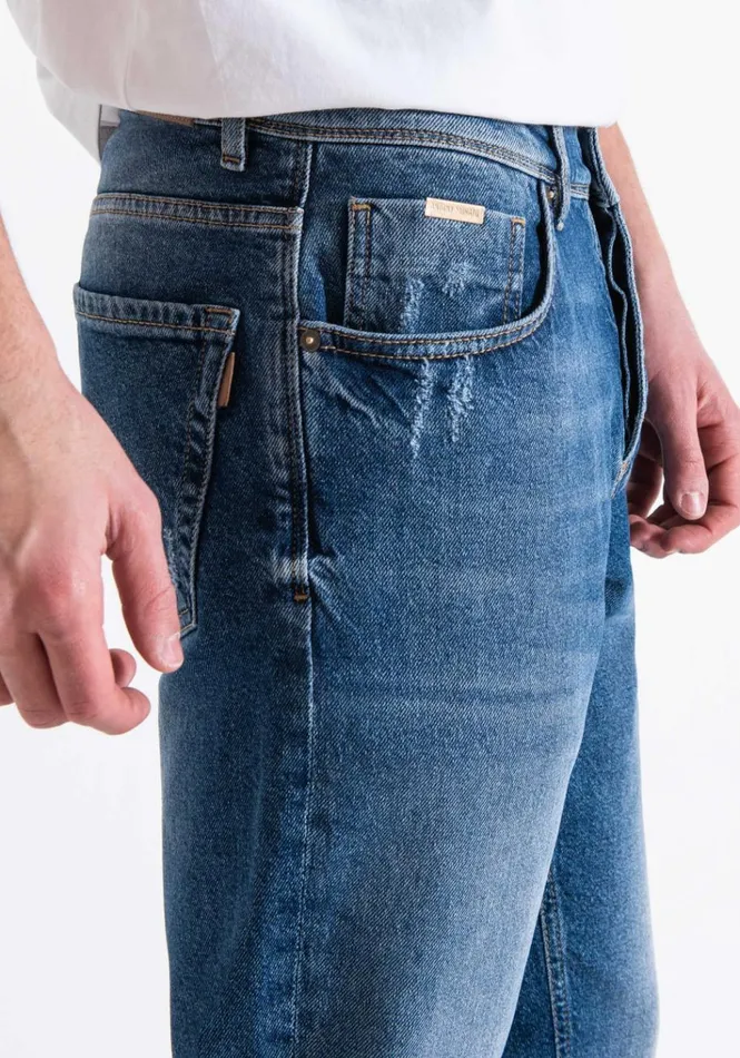 Jeans Men Antony Morato Slim Ankle Lenght Fit 034Argon034 Jeans In Comfort Denim Light Blue