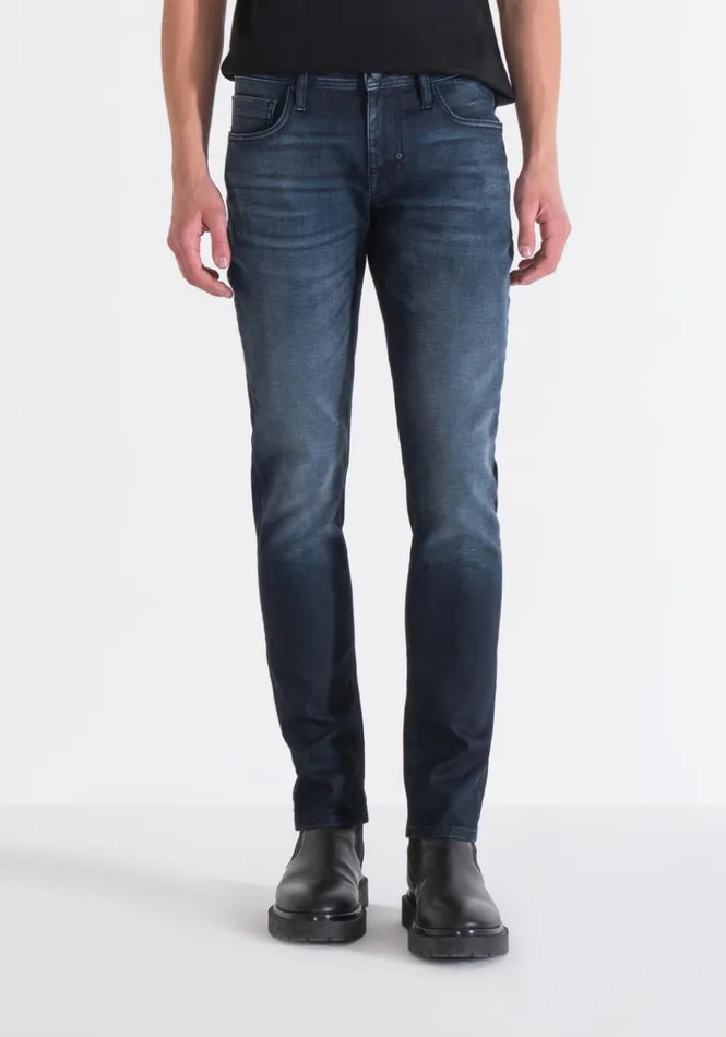 Jeans Men Antony Morato Tapered Fit 034Ozzy034 Jeans In VintageEffect Blue Denim Light Blue