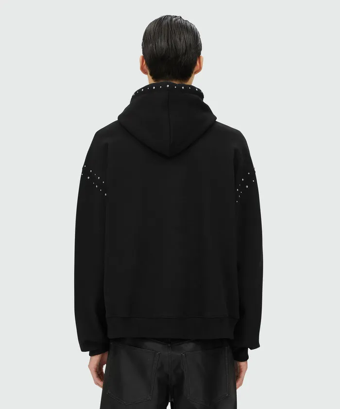 Jersey Sweatshirt With Multicolor Studs Men MSGM Hoodies And Sweatshirts
