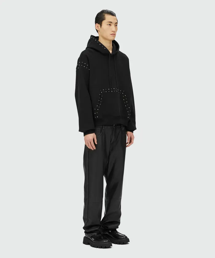 Jersey Sweatshirt With Multicolor Studs Men MSGM Hoodies And Sweatshirts