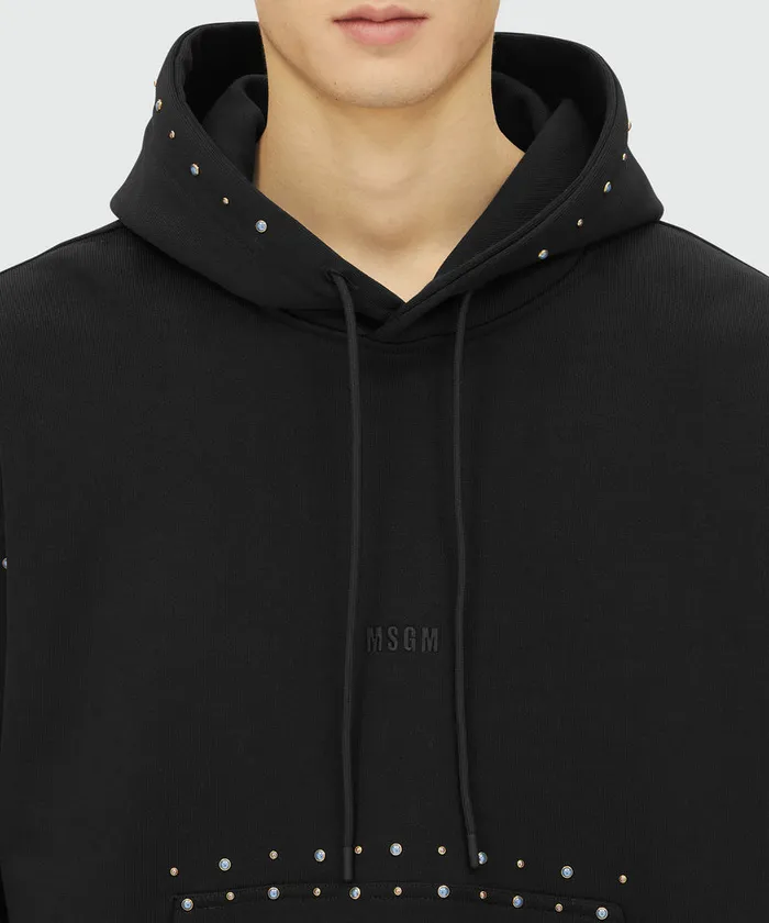Jersey Sweatshirt With Multicolor Studs Men MSGM Hoodies And Sweatshirts