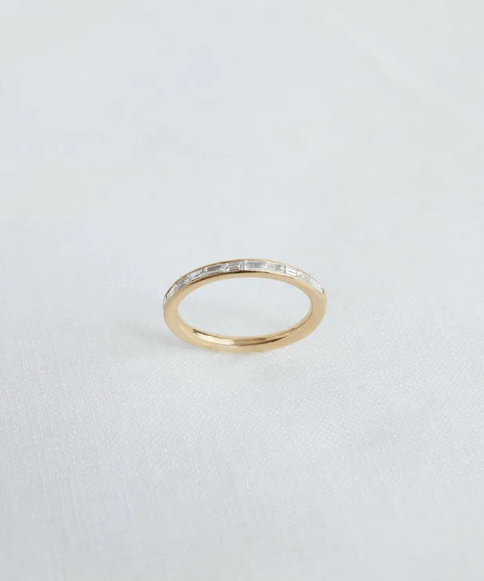 Jewelry Women Jenni Kayne June Baguette Band Diamondyellow Gold